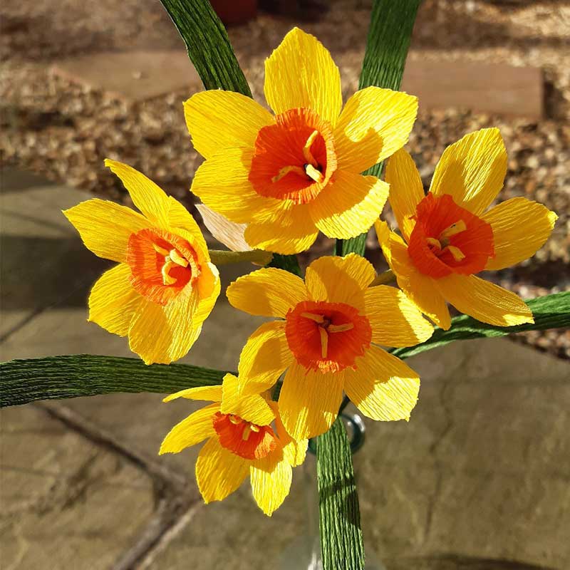 3 C Jewellery paper daffodil bouquet