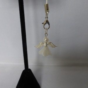 Angel Charm with Swarvoski Pearl - 3c Jewellery